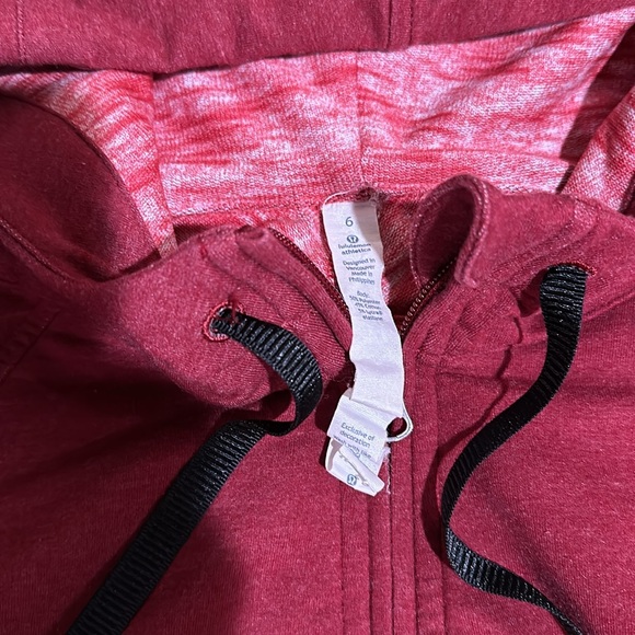 Lululemon Take Ten Hoodie Rosewood Size 6 - Picture 3 of 12